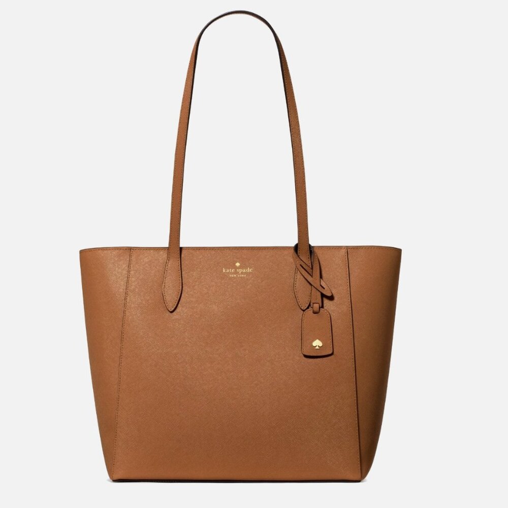 New Kate Spade Dana Saffiano Tote Tuscan Brown